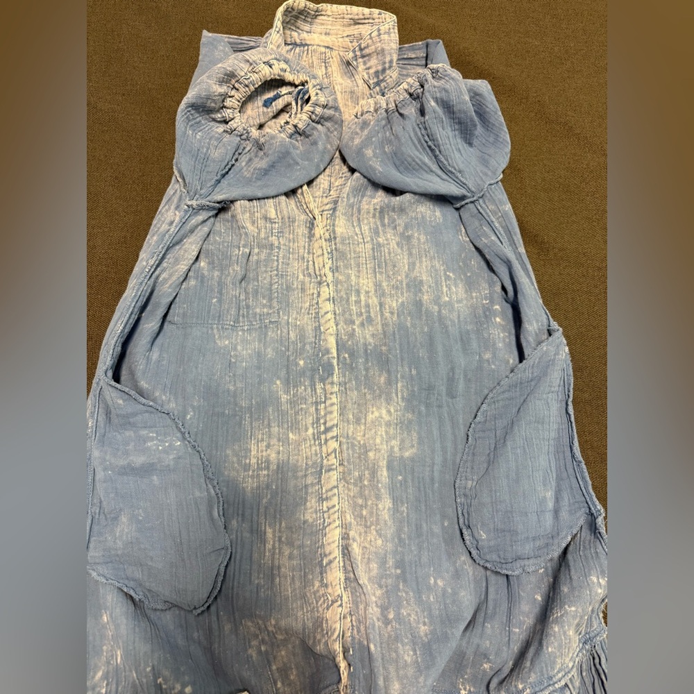 Free People Maya Midi Shirtdress size S - Picture 15 of 16